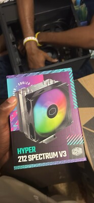 Cooler Master Hyper 212 Spectrum V3 CPU Air Cooler, ARGB Sync, 120mm PWM Fan, 4