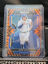 Nick Vogt 2022 Prizm Draft Tiger Stripes  #38/99 #210 UC Santa Barbara / Padres