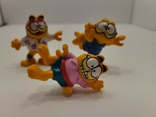 Garfield Figures PVC McDonald's Happy Meal 1981 Set Of 3