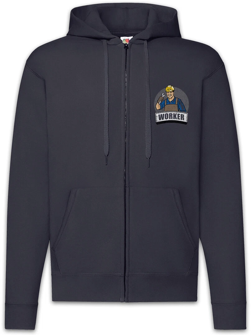 Worker III Zipper Hoodie Handcraft Artisans Socialism Communism Working Class
