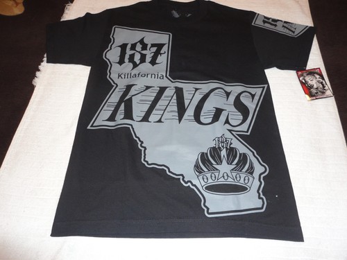 NUEVO - Camiseta Negra HOMBRE 187 Avenue - 187 Killaferia KINGS - Talla S - Pequeña - Imagen 2 de 3