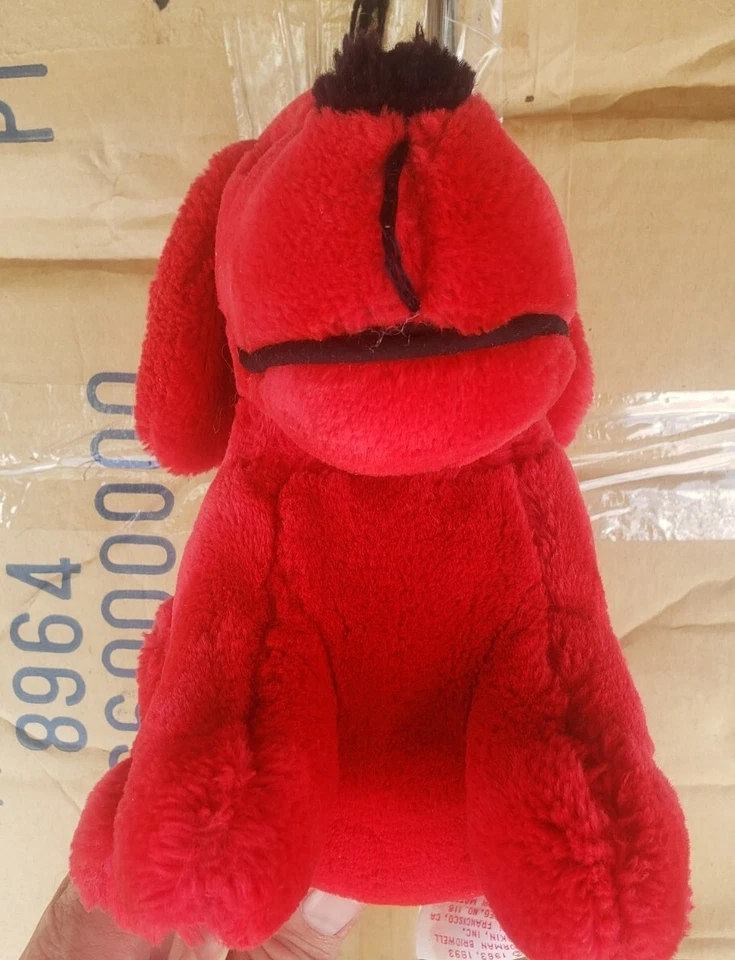Marioneta de mano de peluche Dakin Clifford The Big Red Dog vintage 1991 12" Y8 Foto 4 de 4