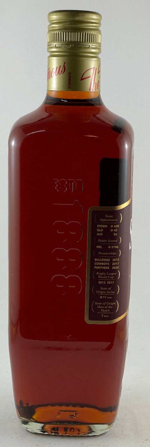 Bundaberg Rum Cameron Smith Limited Edition Numbered Bottles. 9 year