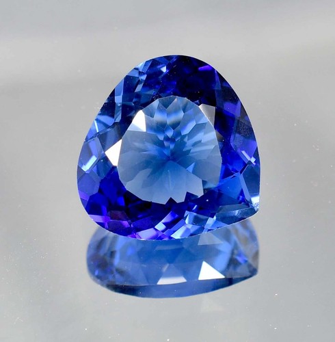 8x8 MM Natural Royal Blue Ceylon Sapphire Heart Cut Loose Gemstone GIT Certified - Picture 5 of 5