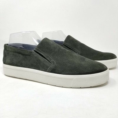 olive green slip ons