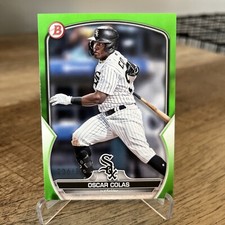 2023 Bowman Paper Base Neon Green #BP-13 Oscar Colas /399 - Chicago White Sox