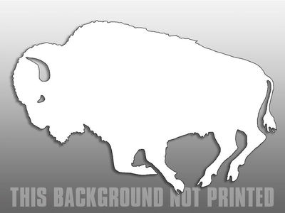 10cm Auto-Aufkleber Sticker Decal Farbe Wei? Alle Farben Bison Buffalo F3392