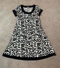 Apt 9 SZ PM Short Slv Black and White Floral Cocktail dress
