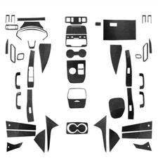 50Pcs 3mm 3D Whole Interior Trim Carbon Fiber Cover Set For Mustang Mach-E 21-22