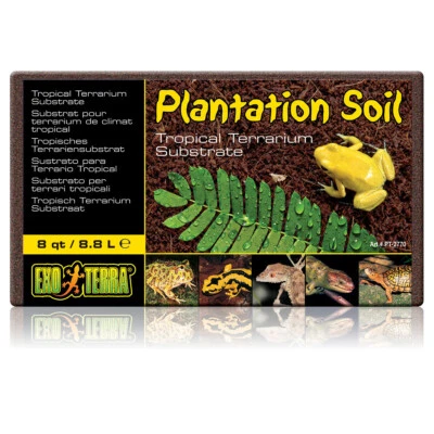 Exo Terra Plantation Soil - tropisches Terrarium-Substrat, 8,8 l, UVP 2,49 EUR