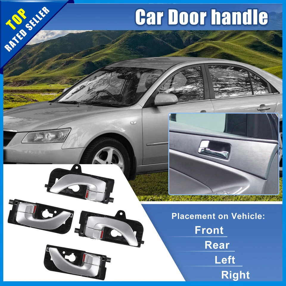 Pack of 4 Interior Car Door Handle Pull Handle for Hyundai Sonata 2005-2008 - Image 2 of 4