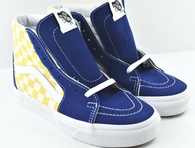 vans sk8 hi red blue yellow
