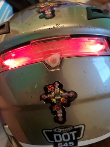 Men Wome Motorcycle Helmets Full Face Modular Back Lighs Dot 54S Sz M Sold as is - Picture 12 of 12