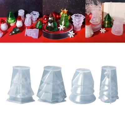 Silikonform Weihnachtsbaum Aufbewahrungsbox Epoxidguss für Zuhause Geschenke Party