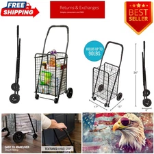 Utility Cart with Wheels to be used for Shopping, Grocery, Laundry and Stair ...