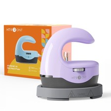 HTVRONT Heat Press H1 Mini Heat Press Machine for T Shirts Hat Transfer Purple