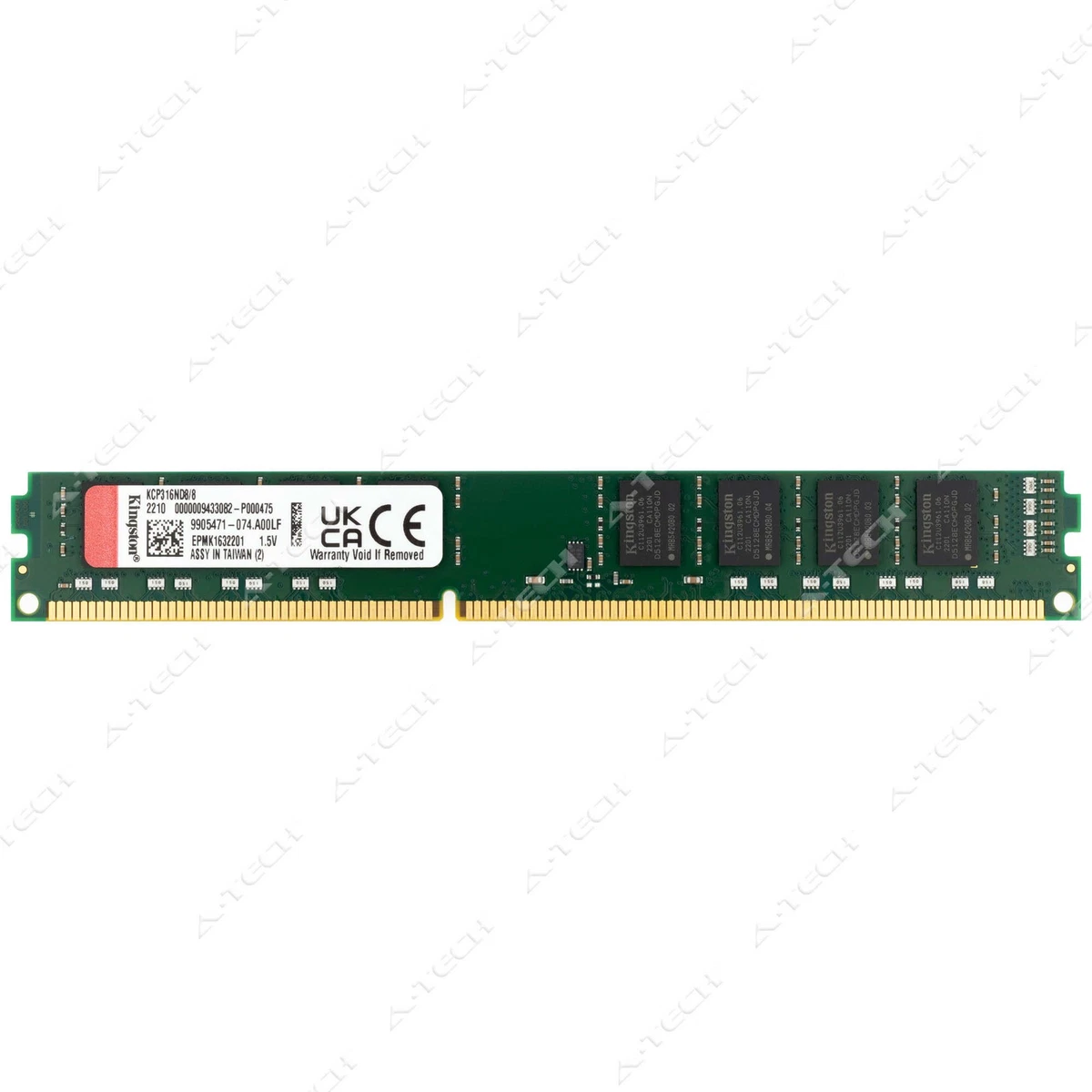 Kit 8Go (2x4Go) Kingston DDR3 PC3-12800 1600MHz - Reconditionné
