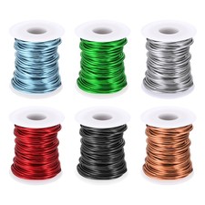 12 Gauge 2 mm Wire, Green/Black/Rose Gold/Red/Blue/Silver