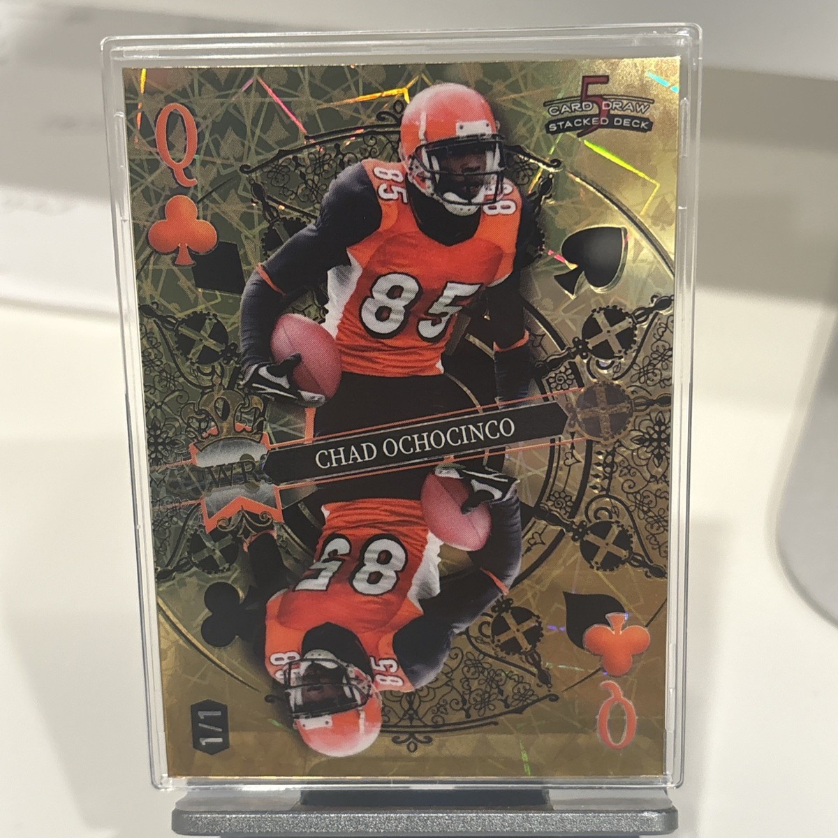 2024 Wild Card 5 Card Draw Stacked Deck Chad Ochocinco Johnson 1/1