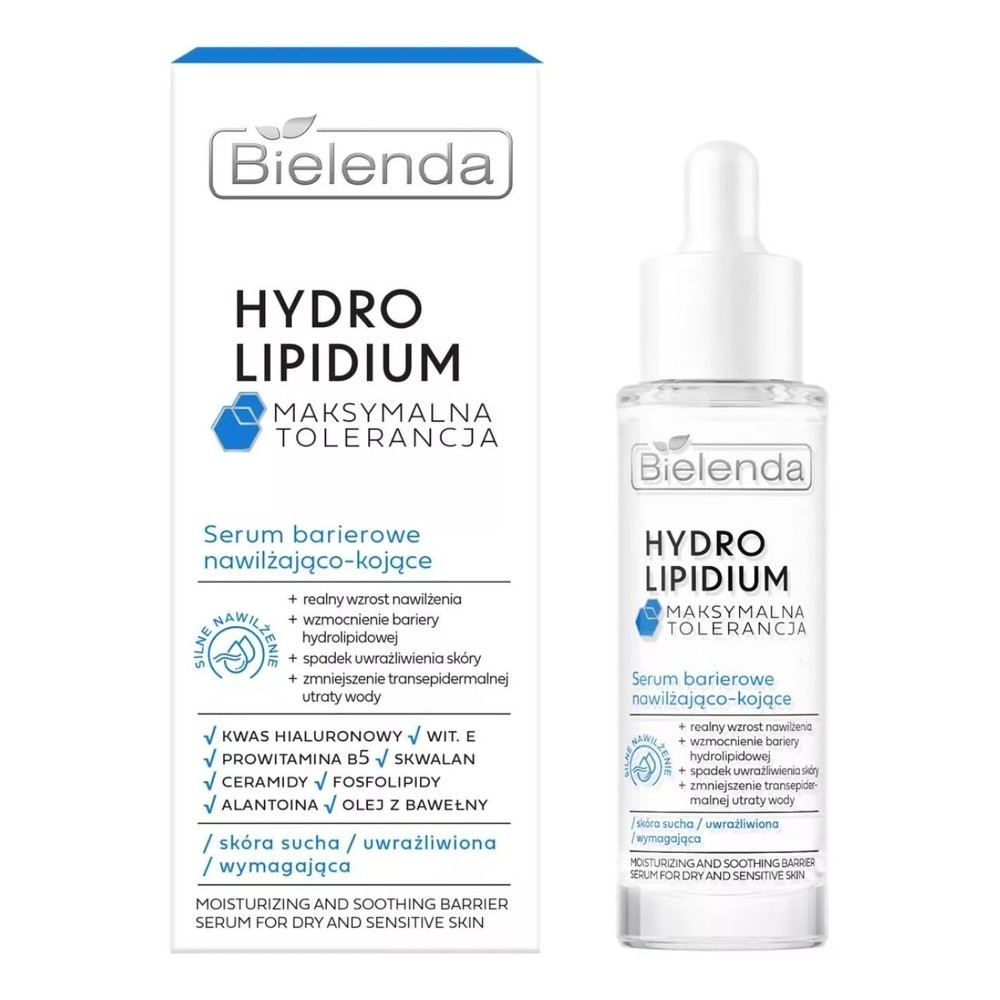 Bielenda Hydro Lipidium Moisturizing and Soothing Barrier Serum 30ml - Image 2