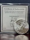 2015-P American Silver Eagle BU 1oz .999 Silver Low Mintage 79,640 w/COA