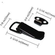Black Toggle Latch, Steel Spring Loaded Toggle Latch, Black Catch Hasp Clamp ...