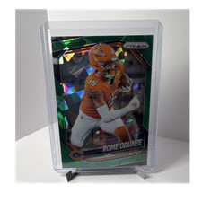 Panini Prizm Rome Odunze Exclusive Green Ice #8 Chicago Bears NFL 2025