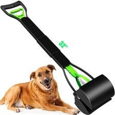 WOILIFE 32" Pooper Scooper for Large Small Dogs Heavy Duty, Long Handle Poop Sco