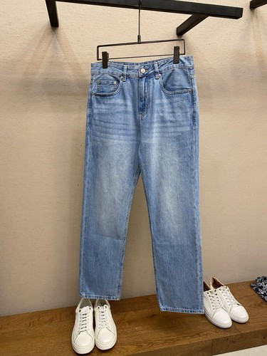 Brunello */ Cucinelli Classic Men's Casual Five-Pocket Straight-Leg Blue Jeans