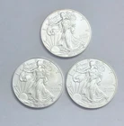 2019 American Silver Eagle 1 OZ. X 3 / .999 Fine Silver BU Uncirculated