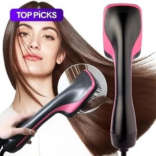 Multifunctional Hot Air Comb, 1 Box Automatic Hair Straightener, Negative Ion Ho