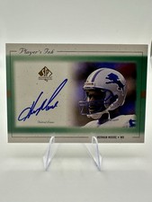1999 SP Authentic - Player's Ink Herman Moore #HM-A (AU) ON CARD Auto Lions NFL