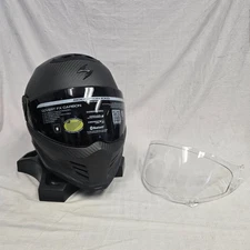 Scorpion Covert FX Carbon Motorcycle Helmet MATte Black Medium *DISPLAY*