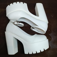 White Platform Pumps size 40 