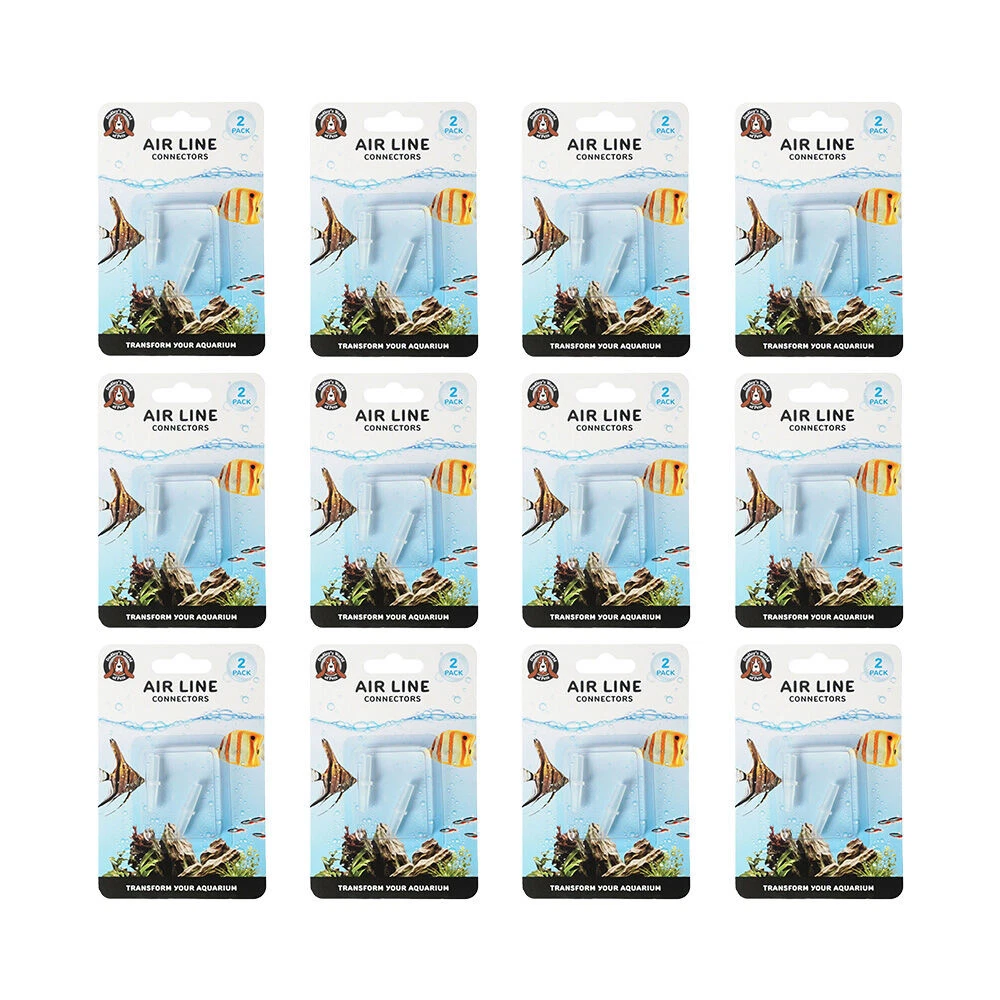 24pc Dudley's World Of Pets Aquarium/Fish Tank Tube Air Line Connector I