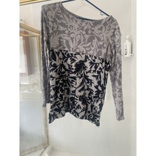 Blue illusion small black and gray sweater s great condition