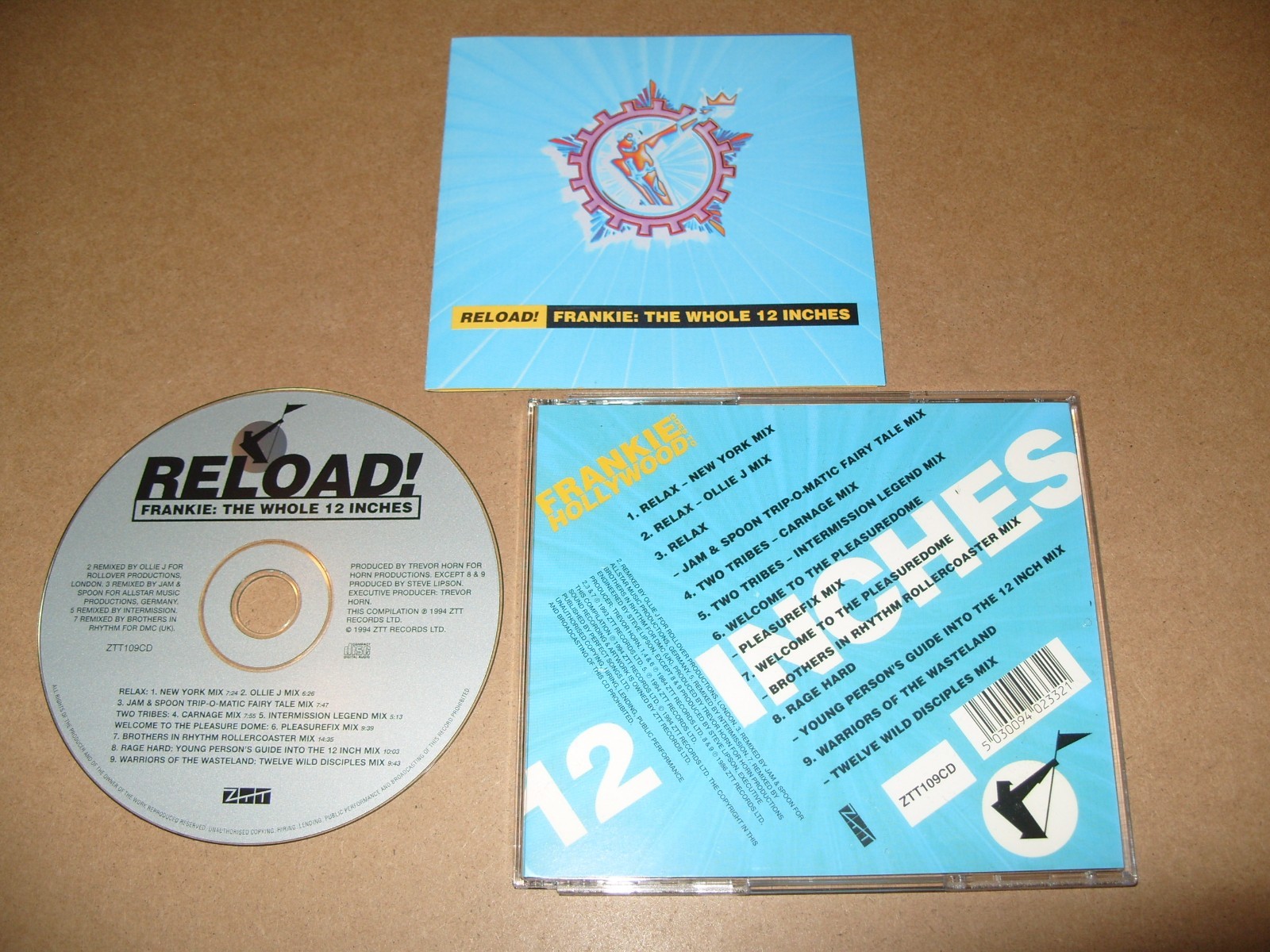 Frankie Goes to Hollywood - Reload! Frankie (The Whole 12 Inches, 1994) CD EX