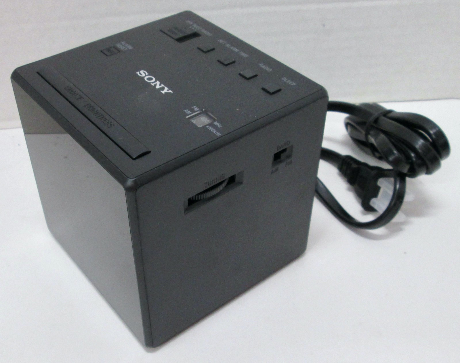Sony ICF-C1 Alarm Clock Radio AM/FM LED Display ICFC1 in Black