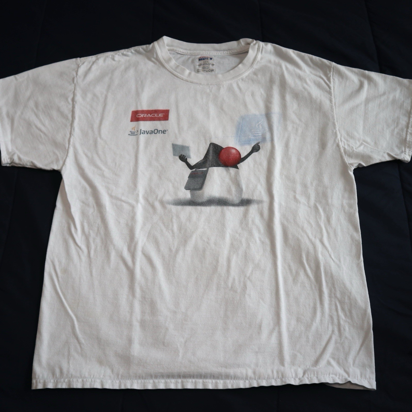 Hanes Beefy-T Oracle JavaOne Create The Future Te… - image 1