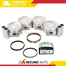Pistons w/ Rings fit 01-05 Honda Civic DX LX 1.7L DOHC D17A1