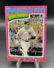 2026 Topps Heritage-SP Derek Jeter Turn Back The Clock #335 Chrome Pink Sparkle