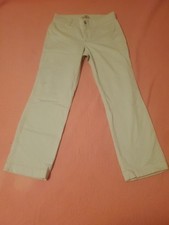 RIDERS By Lee Casuals Classic Fit Straight Leg Womens Sz 14M Pants Beige Khakis