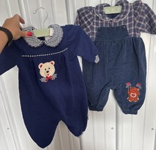 Vintage Baby One Piece Outfits 6-9 Mo, Healthtex Carters