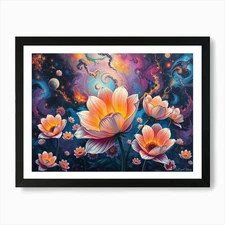 Flux Schnell A Sprawling Cosmic Lan Framed Wall Art Poster Canvas Print Picture