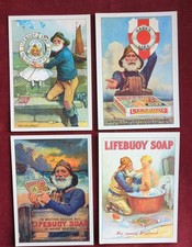 Lifebuoy Soap Postcards Set of 4 Vintage