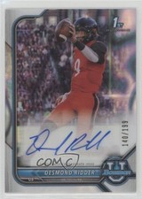 2021-22 Bowman U Chrome Prospect Lava Refractor 140/199 Desmond Ridder Auto 0x0z