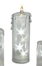 LED Kerze ACRYL STARS mit