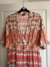 MARK HEYES geometric pattered loose dress SIZE 10