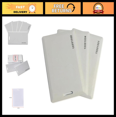 50 Pack 26 Bit Proximity Clamshell Swipe Cards for Keyless Entry Access Control