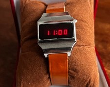 Raro Orologio Timex F-cell Led Anni 70 Funzionante